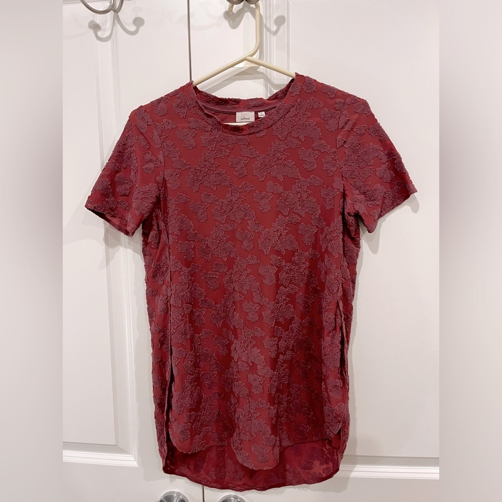 Wilfred Semi- Sheer Tee Size S